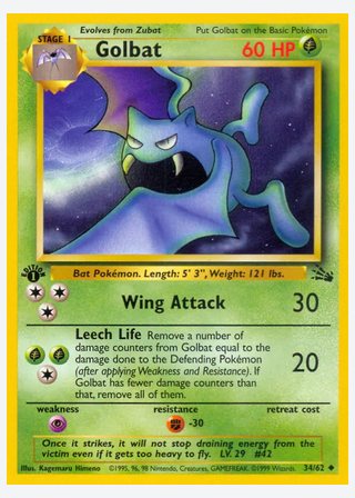 Golbat — catalogusbeeld