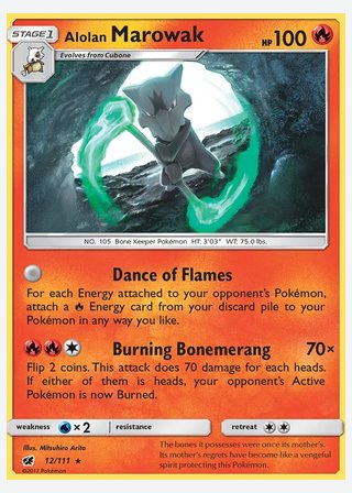 Alolan Marowak — catalogusbeeld