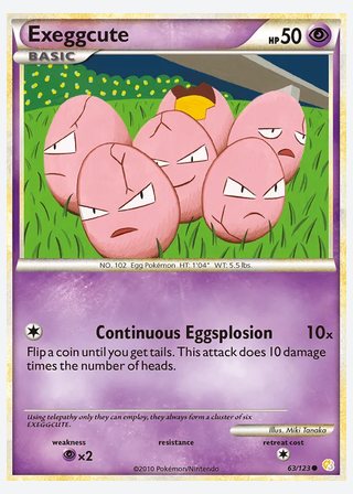 Exeggcute — catalogusbeeld