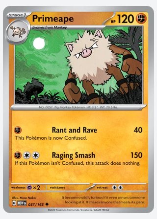 Primeape — catalogusbeeld