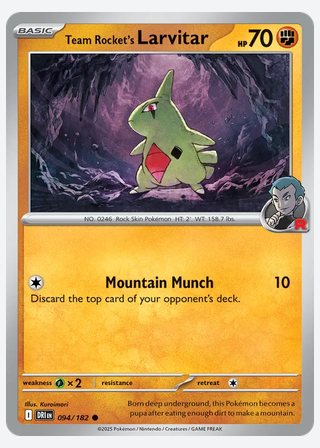 Team Rocket's Larvitar — catalogusbeeld