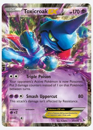 Toxicroak EX — catalogusbeeld