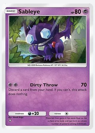 Sableye — catalogusbeeld