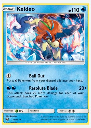 Keldeo — catalogusbeeld