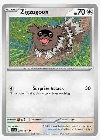 Zigzagoon — catalogusbeeld