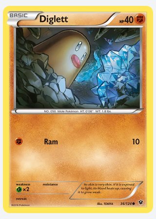 Diglett — catalogusbeeld