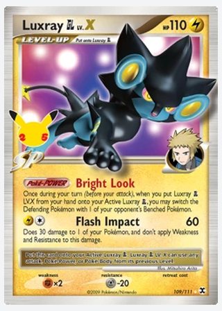 Luxray GL LV.X — catalogusbeeld