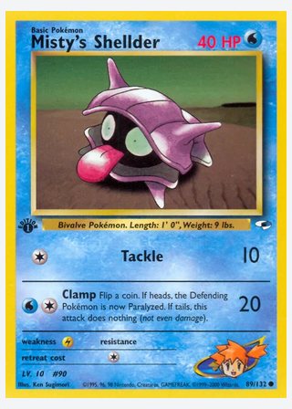 Misty's Shellder — catalogusbeeld