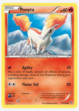 Ponyta — catalogusbeeld