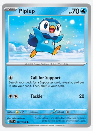 Piplup — catalogusbeeld