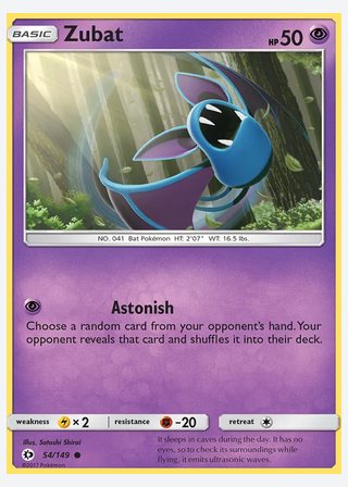 Zubat — catalogusbeeld