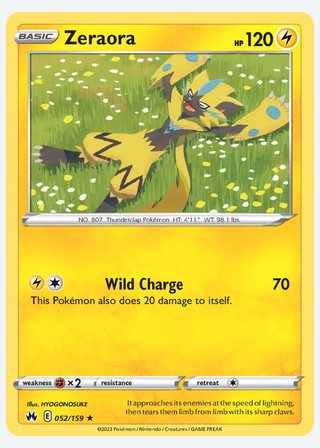 Zeraora — catalogusbeeld