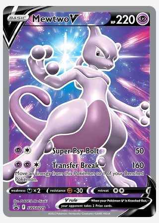 Mewtwo V — catalogusbeeld