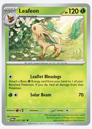 Leafeon — catalogusbeeld
