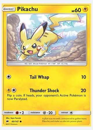 Pikachu — catalogusbeeld