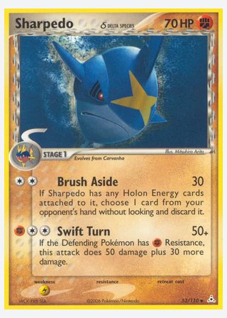Sharpedo δ — catalogusbeeld