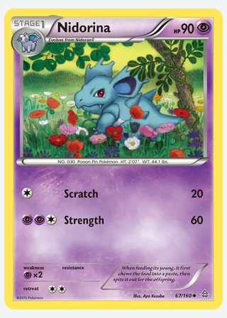 Nidorina — catalogusbeeld