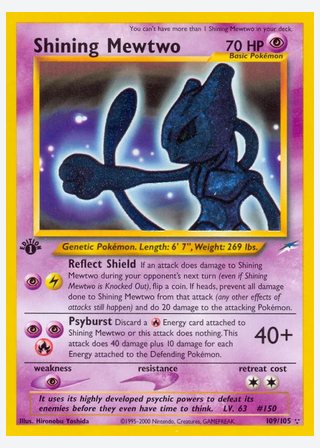 Shining Mewtwo — catalogusbeeld