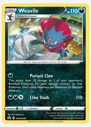 Weavile — catalogusbeeld