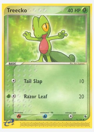 Treecko — catalogusbeeld