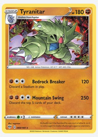 Tyranitar — catalogusbeeld