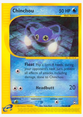 Chinchou — catalogusbeeld