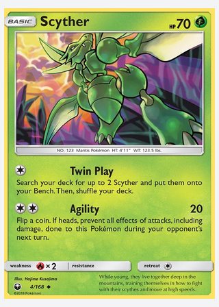 Scyther — catalogusbeeld