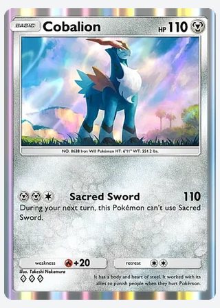 Cobalion — catalogusbeeld