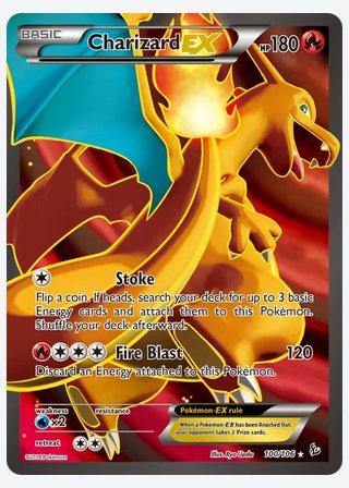Charizard EX — catalogusbeeld