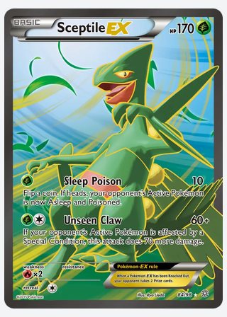 Sceptile EX — catalogusbeeld