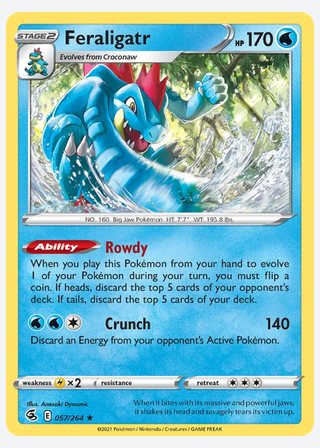 Feraligatr — catalogusbeeld
