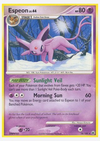 Espeon — catalogusbeeld