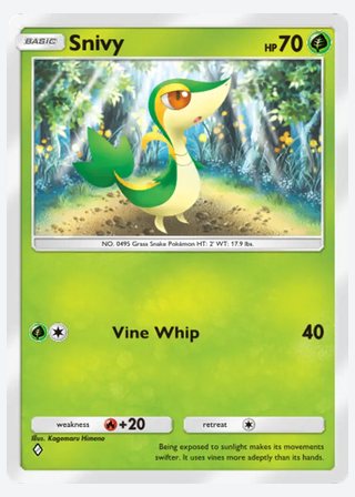 Snivy — catalogusbeeld