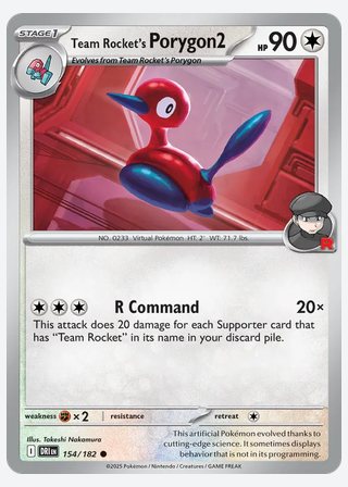 Team Rocket's Porygon2 — catalogusbeeld