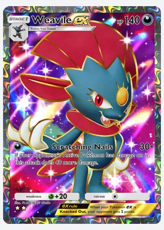 Weavile ex — catalogusbeeld