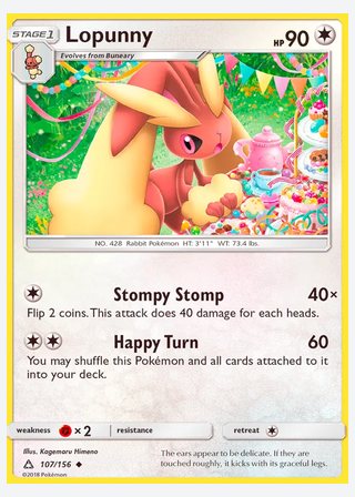 Lopunny — catalogusbeeld