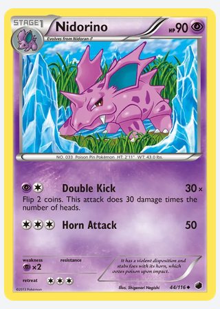 Nidorino — catalogusbeeld