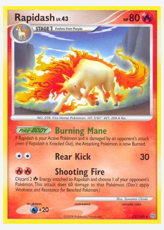 Rapidash — catalogusbeeld