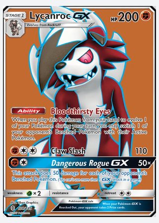 Lycanroc GX — catalogusbeeld