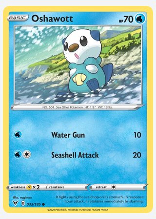 Oshawott — catalogusbeeld