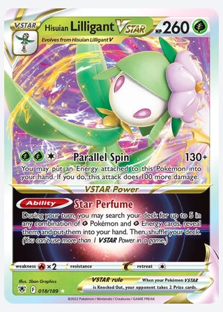 Hisuian Lilligant VSTAR — catalogusbeeld