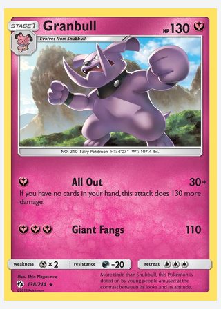 Granbull — catalogusbeeld