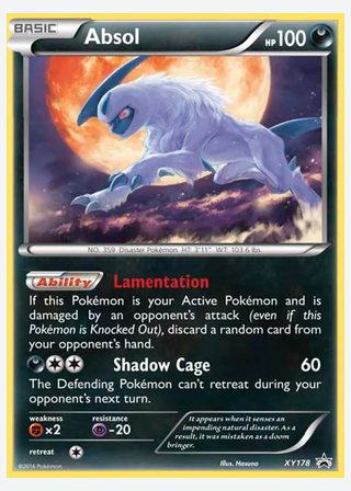 Absol — catalogusbeeld
