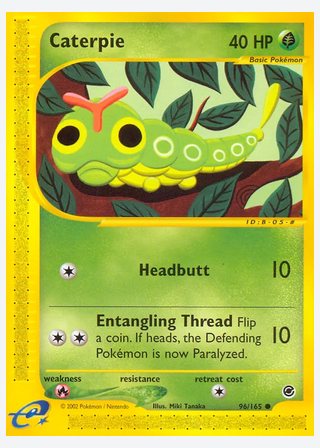 Caterpie — catalogusbeeld