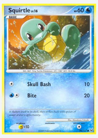 Squirtle — catalogusbeeld