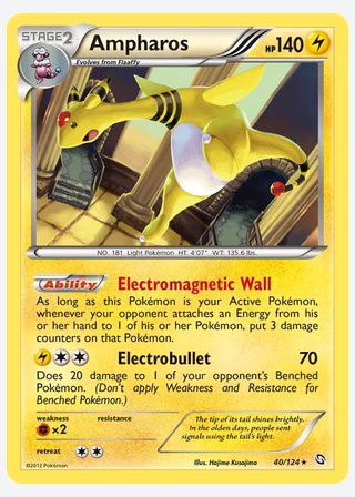 Ampharos — catalogusbeeld