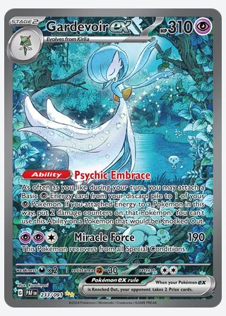 Gardevoir ex — catalogusbeeld
