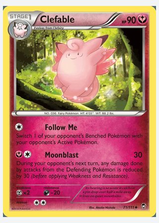 Clefable — catalogusbeeld