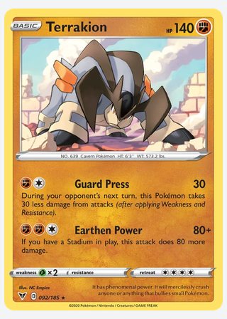 Terrakion — catalogusbeeld