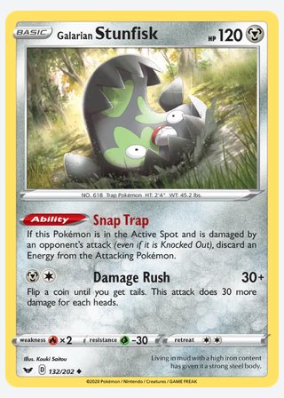 Galarian Stunfisk — catalogusbeeld